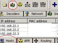 Cain&Abel Scanning for MAC addresses