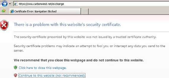 IE error if Fiddler CA is not trusted
