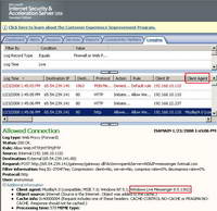 ISA Log Windows Live Messenger Allowed