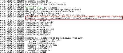 ISA - > Cisco 3620 Router Oakley.log: Wrong Proxy IDs