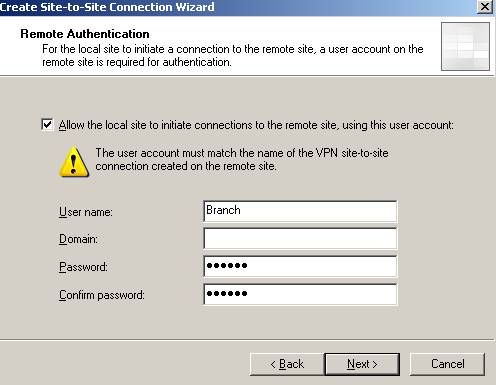 The user on ISAB required for ISAB to act as the Calling Gateway