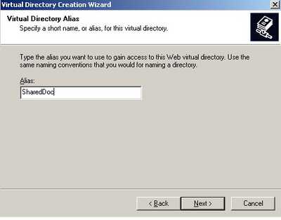 Virtual Directory Alias