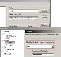 WebDrive Client Certificate