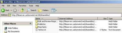 Web Folder Through ISA No TLS