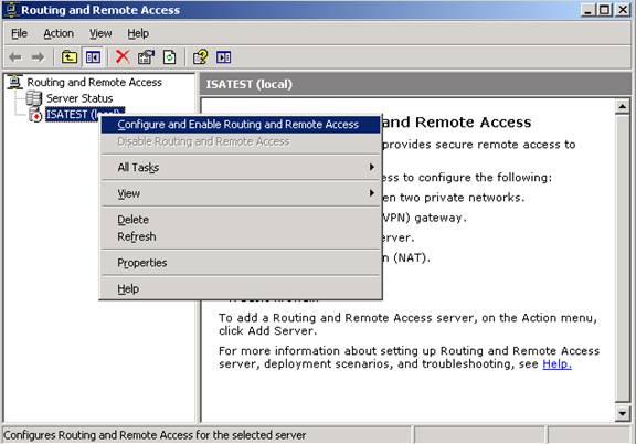 Configure RRAS