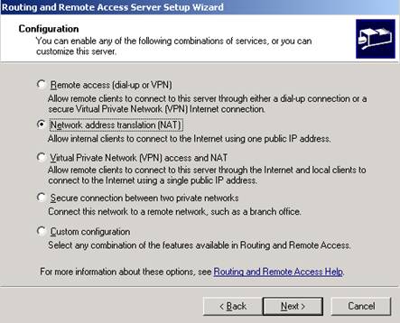 RRAS Extern Interface