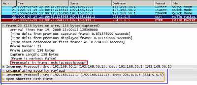 IPIP Tunnel Protected by IPsec ESP In Transport Mode: OSPF traffic